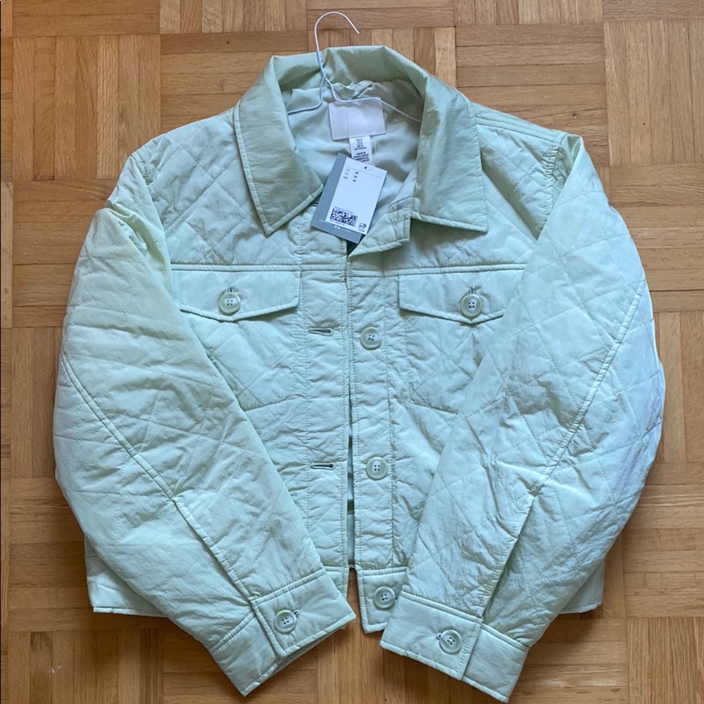 Mint Green Quilted Jacket